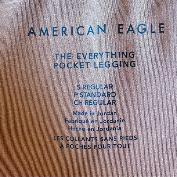 AMERICAN EAGLE AE Everything Pocket Highest Waist Leggings Mauve Small S - Picture 4 of 9